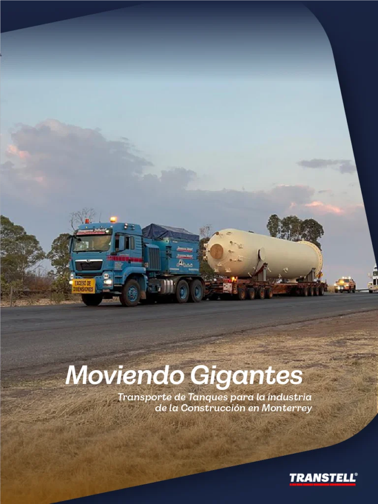 Transporte de Tanques para Empresa de Construcción en Monterrey