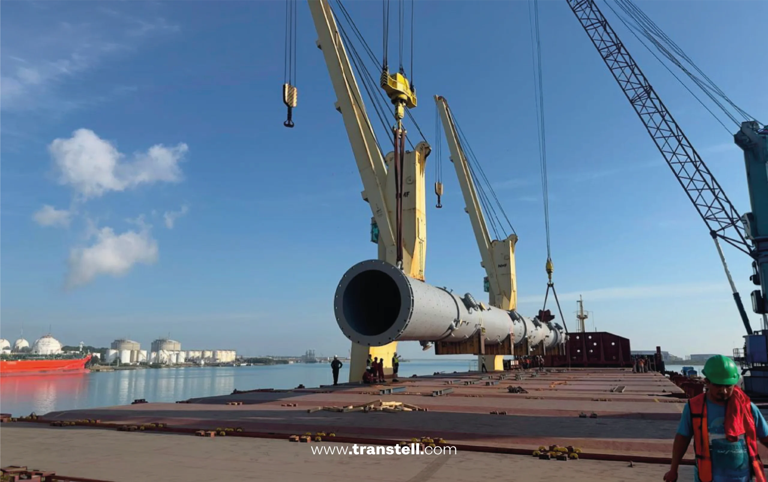 Transporte especializado de torre de enfriamiento