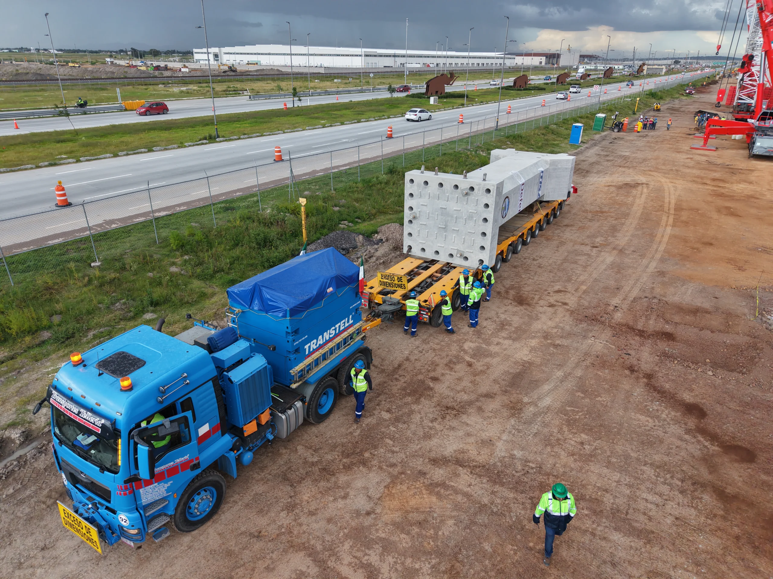 Proyecto de transporte de trabes para tren AIFA - Pachuca
